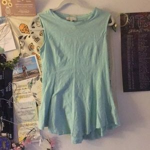 Teal Cotton Tank